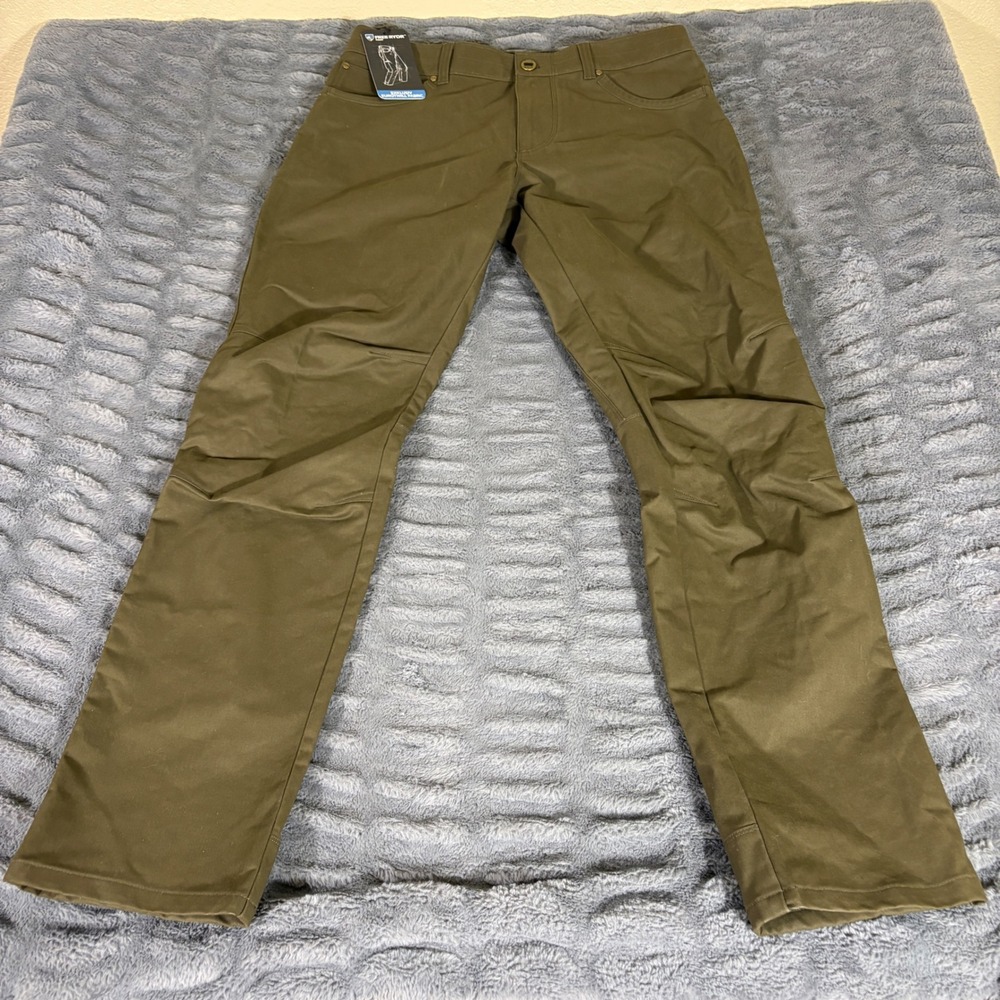 KUHL Free Rydr Tapered Pants 36x34 Gun Metal Olive Green Eurotwill 5015 NEW